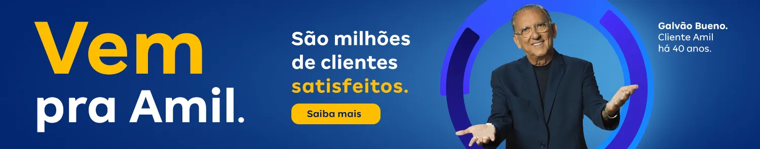 Conheça a nova campanha Amil Satisfação dos clientes.